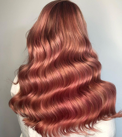 Image of radiant Glass Hair, created using Wella Professionals