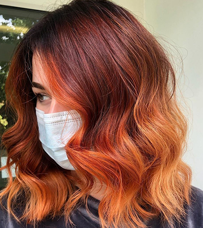 Image of bright Ombre Hair, created using Wella Professionals