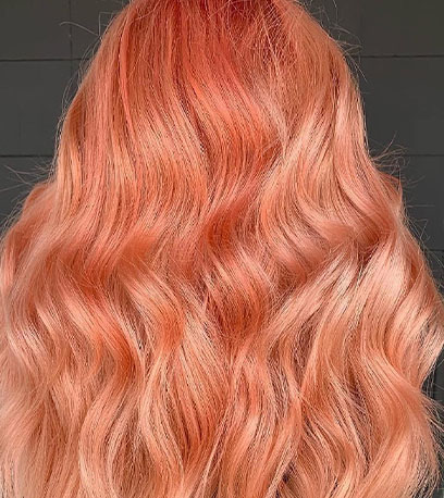 Image of Peach Blonde Hair, created using Wella Professionals 