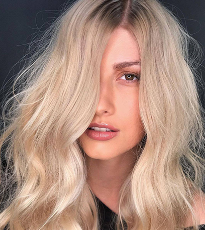Image of framing Rooted Baby Blonde Hair, created using Wella Professionals